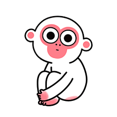 表情q版猴子造型设计冷漠