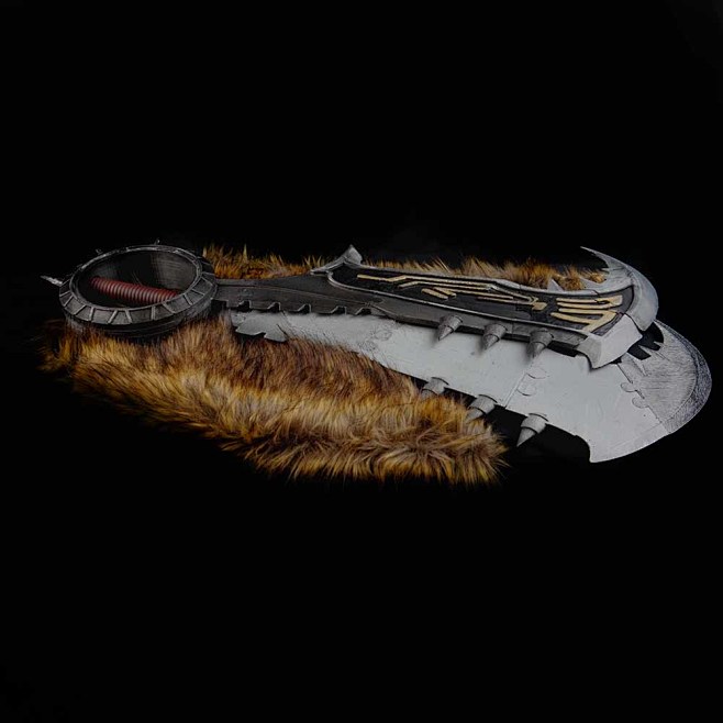 3d打印的lol德莱文之斧,模型文件可免费下载.设计师marco antonio