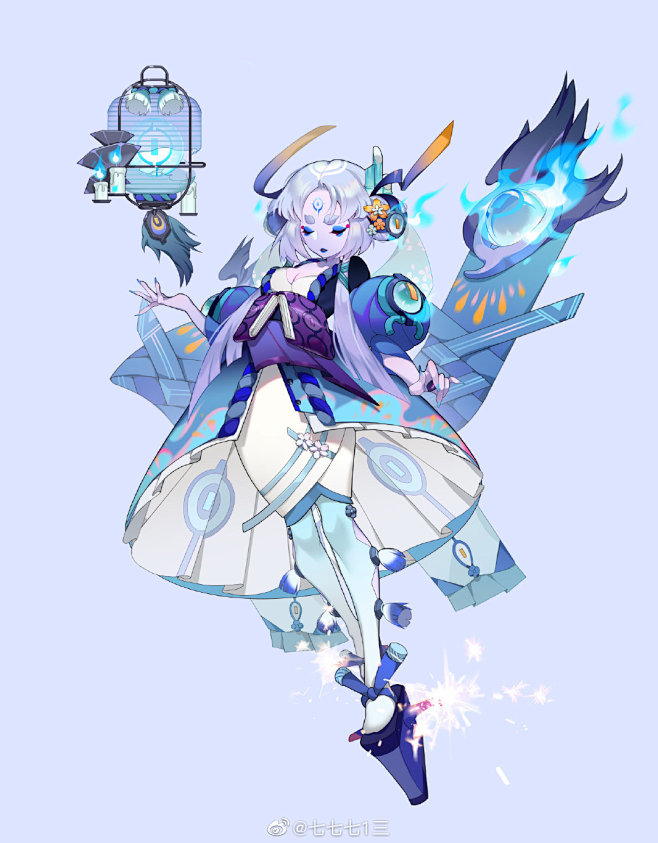 作者微博:七七七1三#阴阳师 百目鬼