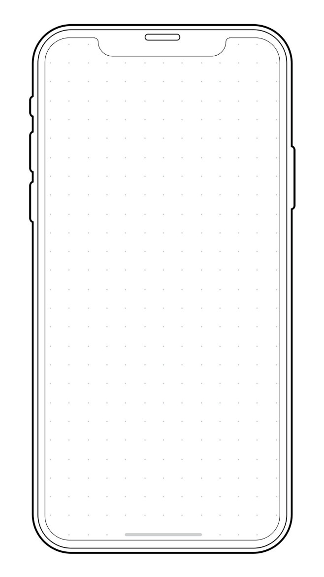 iphonex原型线框模板