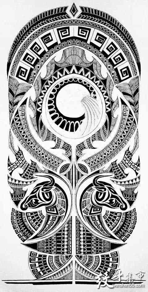 玛雅图腾纹身玛雅图腾纹身手稿玛雅图腾纹身手稿图案