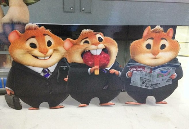 疯狂动物城爱吃冰棍的上班族仓鼠真的太可爱了