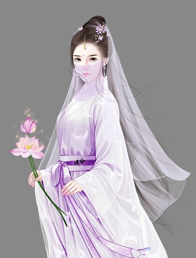古装美女手绘仙女中国图片