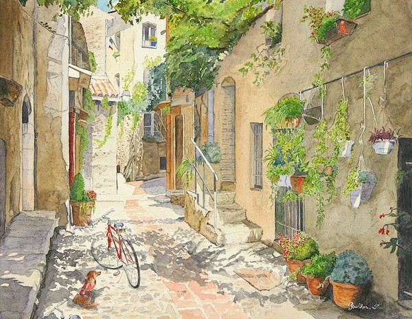 日本画家yoshiharu绝美水彩风景画