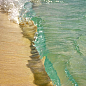 水晶般的海浪，塞班岛，美国