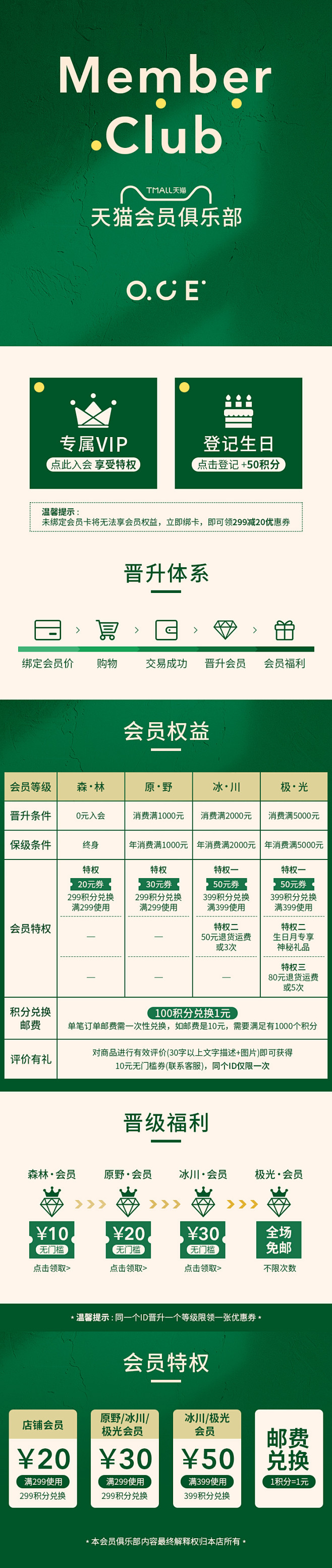 会员天猫会员会员板块设计会员等级vip等级vip页面设计