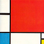彼埃·蒙德里安《红、黄、蓝的构成》

布上油画 45x45cm 苏黎世私人收藏【1930】