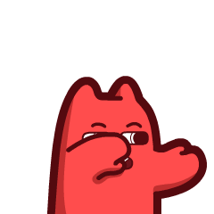 魔鬼猫表情问号半身动态疑惑迷惑黑人问号摊手ip魔性zombiescat