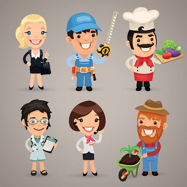 职业卡通人物形象