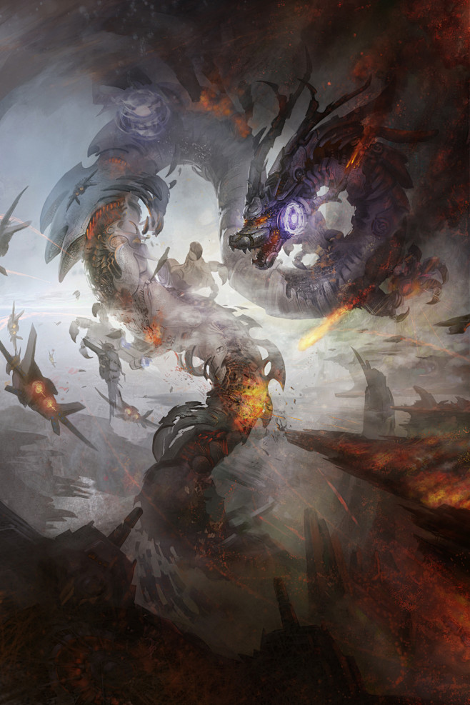 机械龙火熊网原画cg个人画廊3d