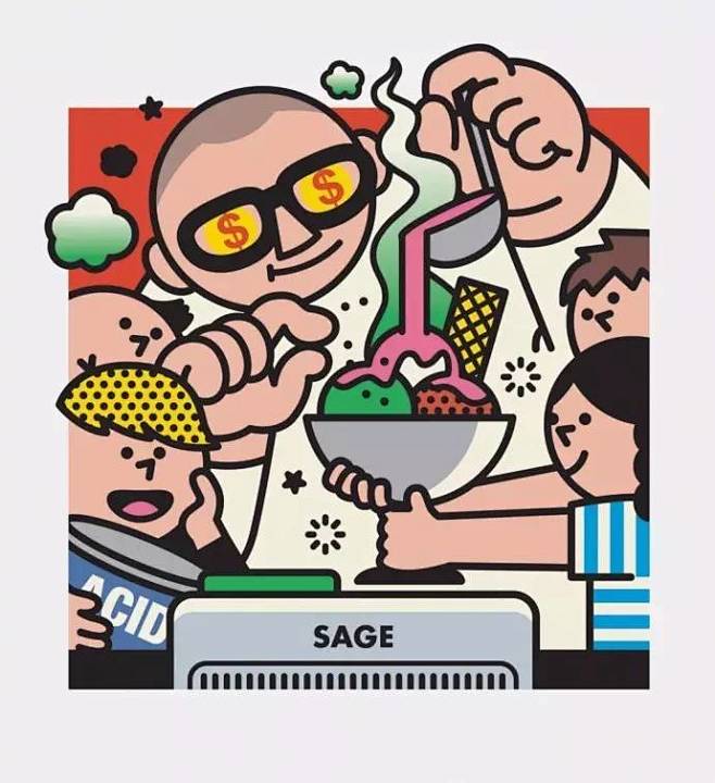 扁平化风格插画来自插画师raminiemi芬兰插画师raminiemi的作品基本上