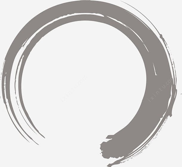 灰色水墨圈圈海报高清素材 免费下载 页面网页 平面电商 创意素材 png