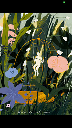 走尺采集到海报插画