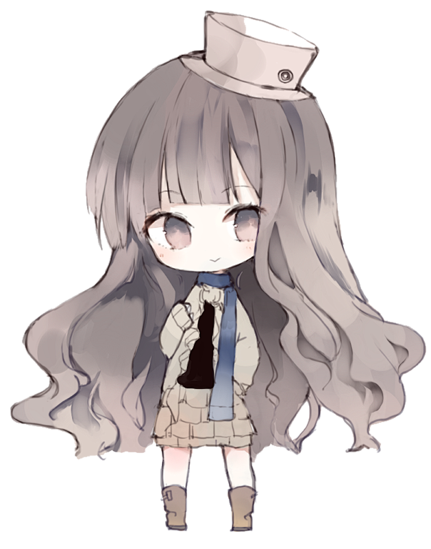 q版人物 女 现代 免抠