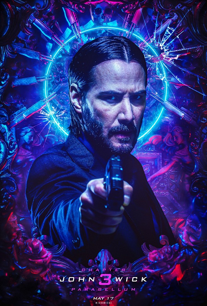 米田主动设计整理johnwick3awesomeposterdesign