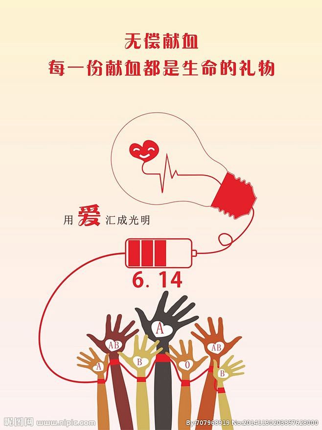 无偿献血海报北坤人素材