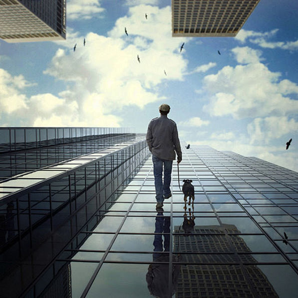 trini是一个富有想象力的摄影师把人与环境的结合摄影创作出了天马行