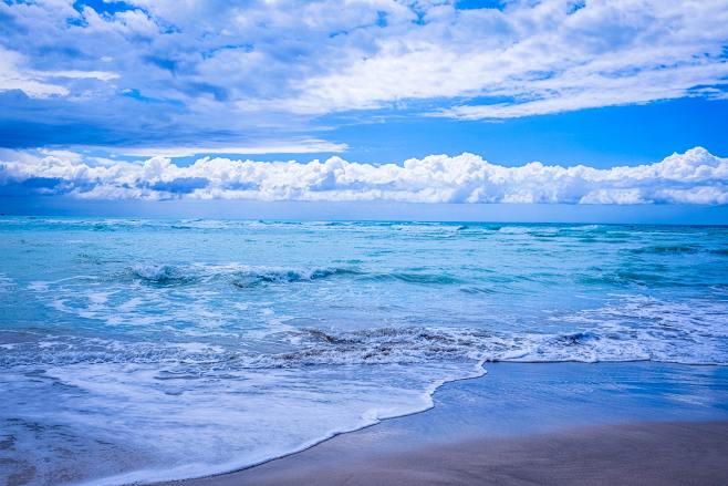 蔚藍海洋海水湛藍大海