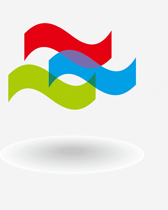 手绘彩色红绿蓝创意图形png免抠素材新图网