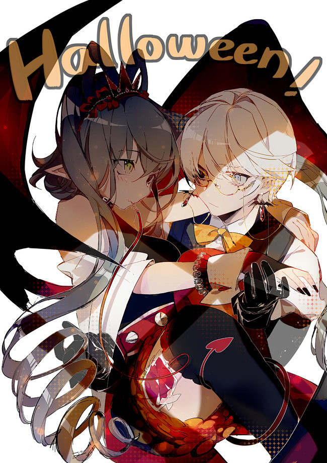 vocaloid同人图插画壁纸言洛万圣节半次元第一中文cos绘画小说社区