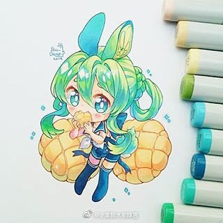 一组q版美少女insibuchuan