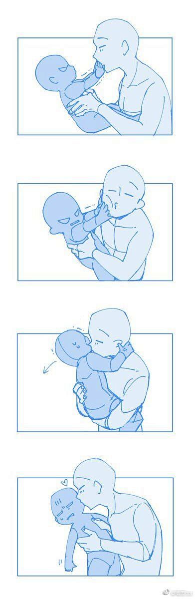 绘画素材亲子构图参考