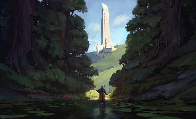 插画系列西方写实场景