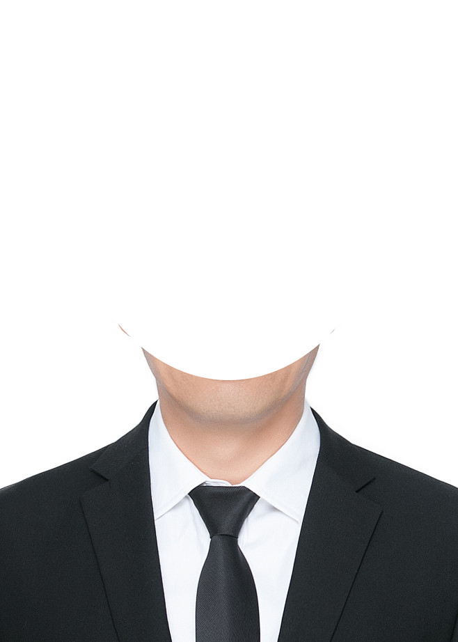 证件照素材五官眉毛素材五官素材8衣服男