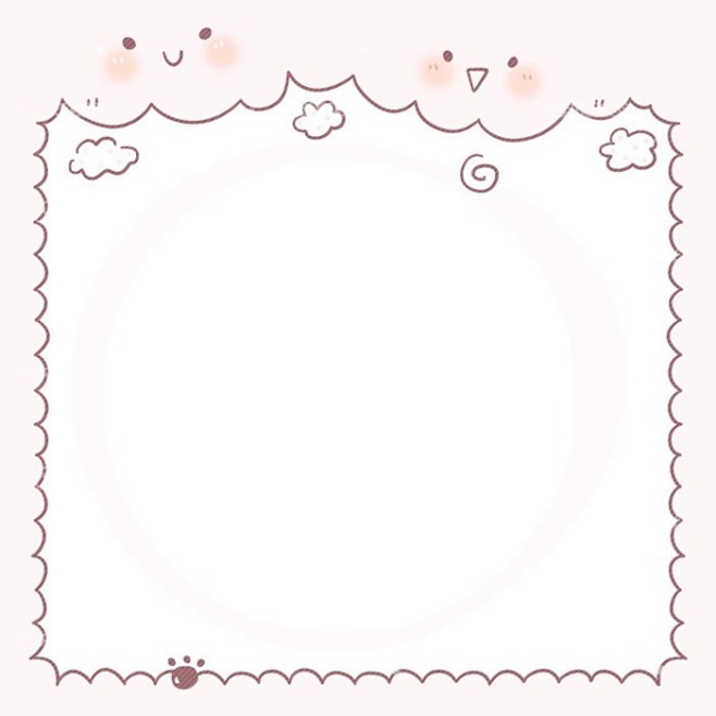 23:34:43@妖精三叔采集 少女心框框| 素材 | q版头像框(侵删歉)行云呀