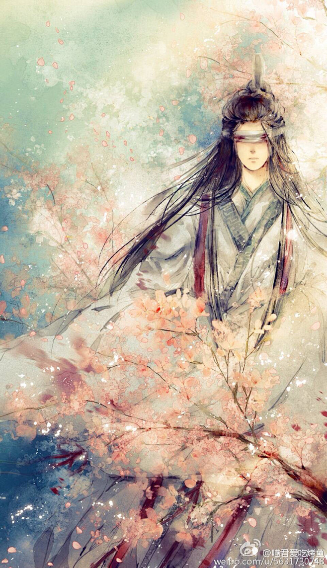 魔道祖師喵君愛吃烤魚繪