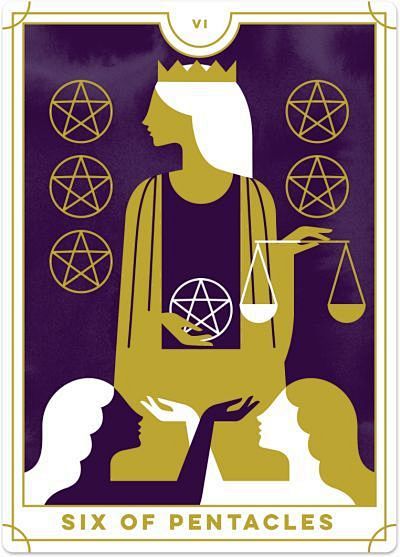 tarot | six of pentacles card | everyday tarot #tarot塔羅牌mmmmm