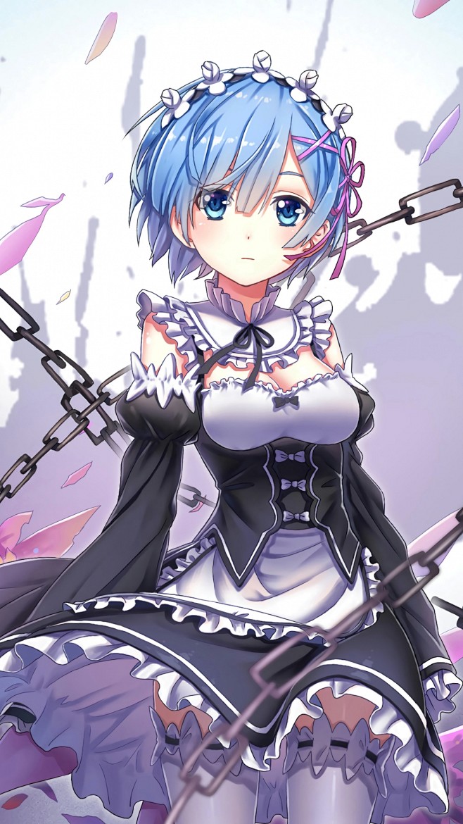 从零开始的异世界生活蕾姆4k手机壁纸竖屏