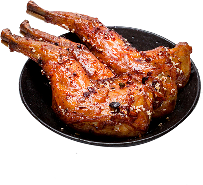 熟食 麻辣鸡腿 麻辣鸭腿 食物免扣图片png(658