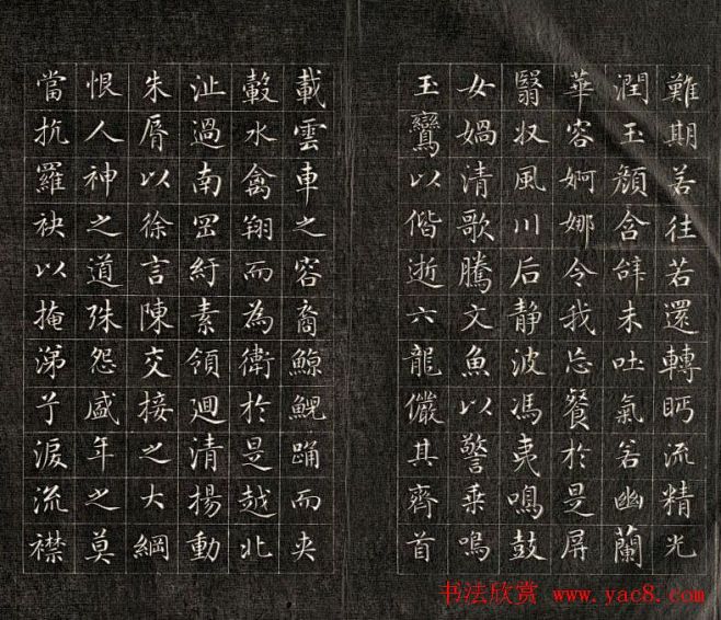 成親王小楷書法欣賞洛神賦6