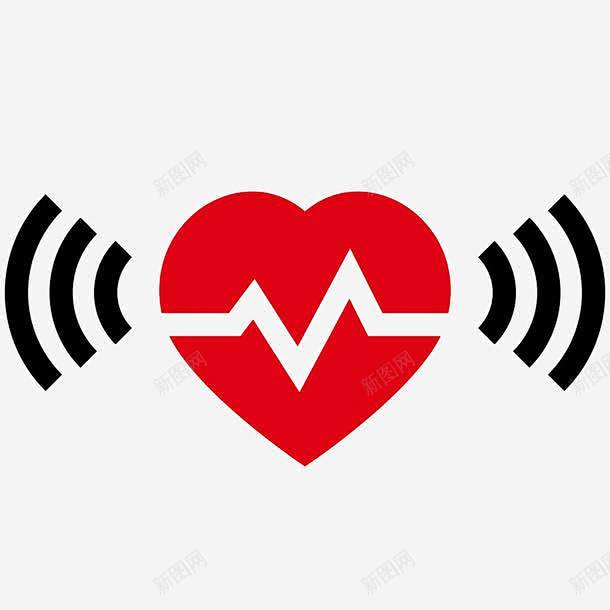 心电图图标页面网页平面电商创意素材