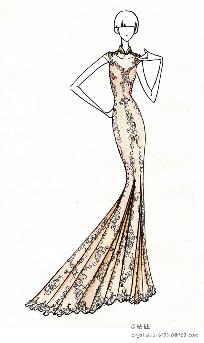 手绘裙子-花瓣网|陪你做生活的设计师 | -二次元爱好者社区