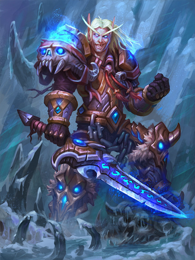 deathknightpaladinantonzemskovartforhearthstoneknightsofthe