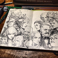 一半の歌采集到手绘插画