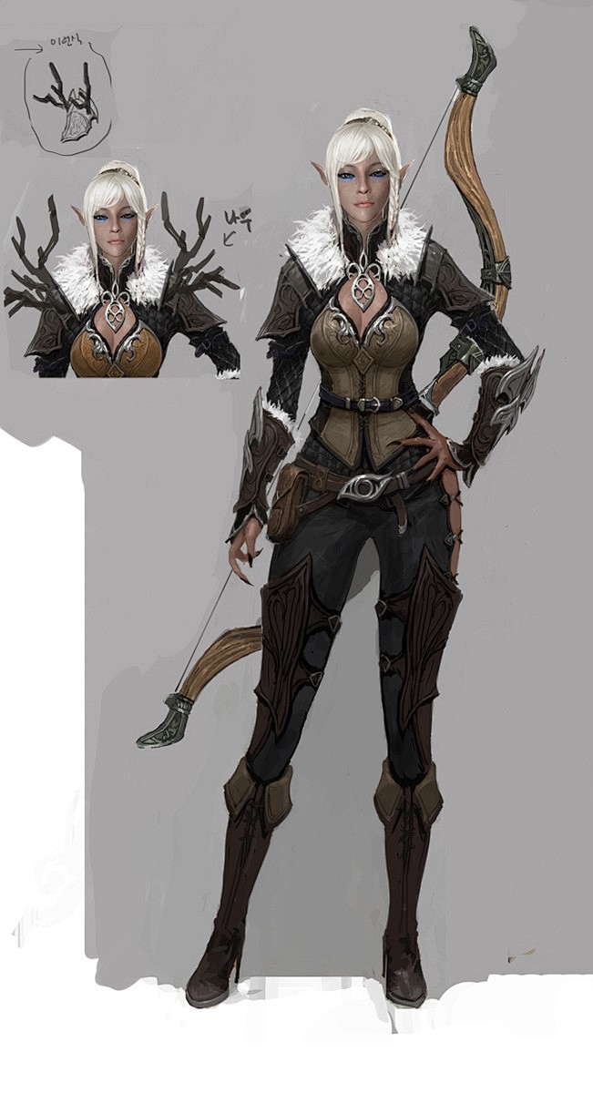 女性角色站立pose670mb