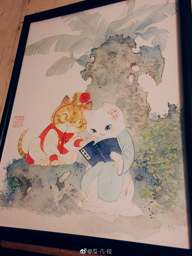 瓜几拉老师画猫