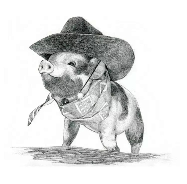 儿童素描素描动物