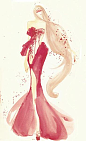 LAN YU Haute Couture 2015 SS “蝶舞迷香”系列的手绘插画｜来自插画师 -橙皮