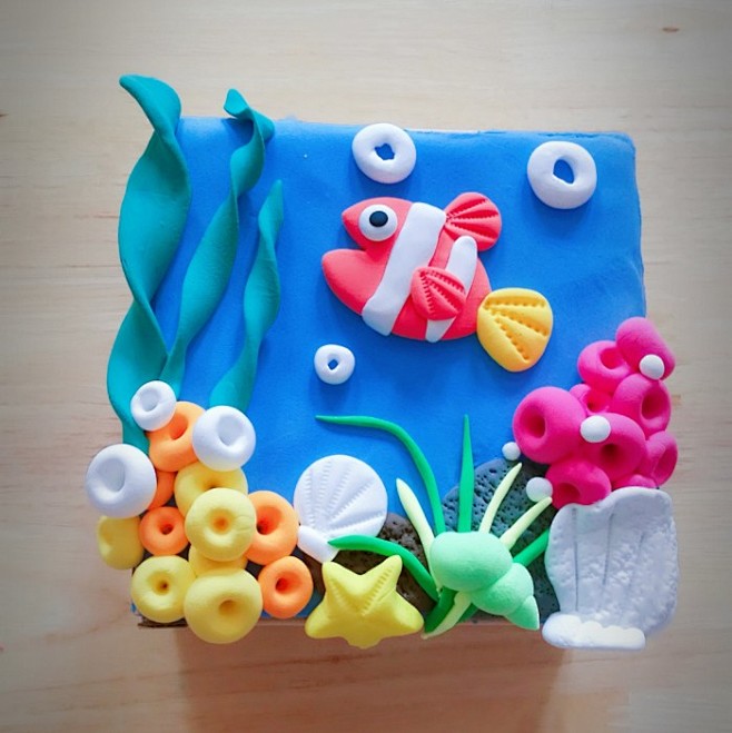 00:15:17临摹人家的海底世界,简化了橡皮泥·﹒尐魚同采自duitang