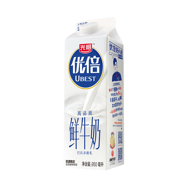 优倍纯牛奶