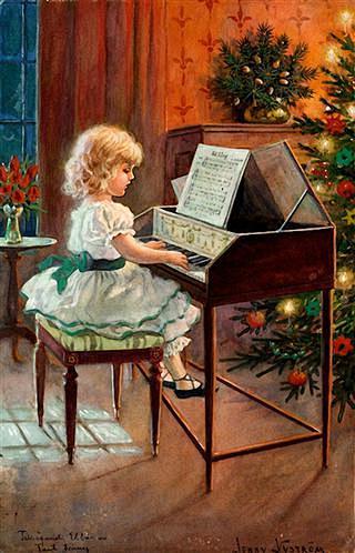 弹钢琴的女孩
