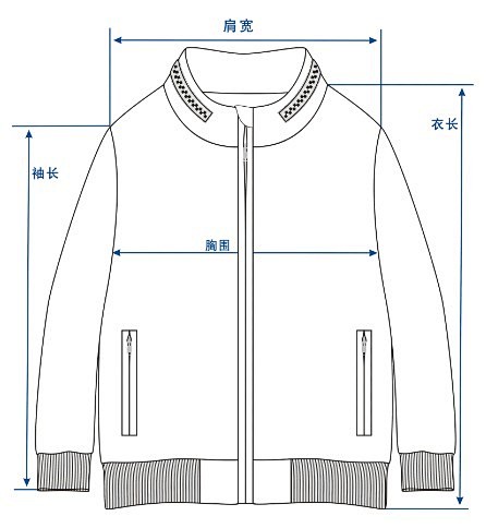 童装外套测量图