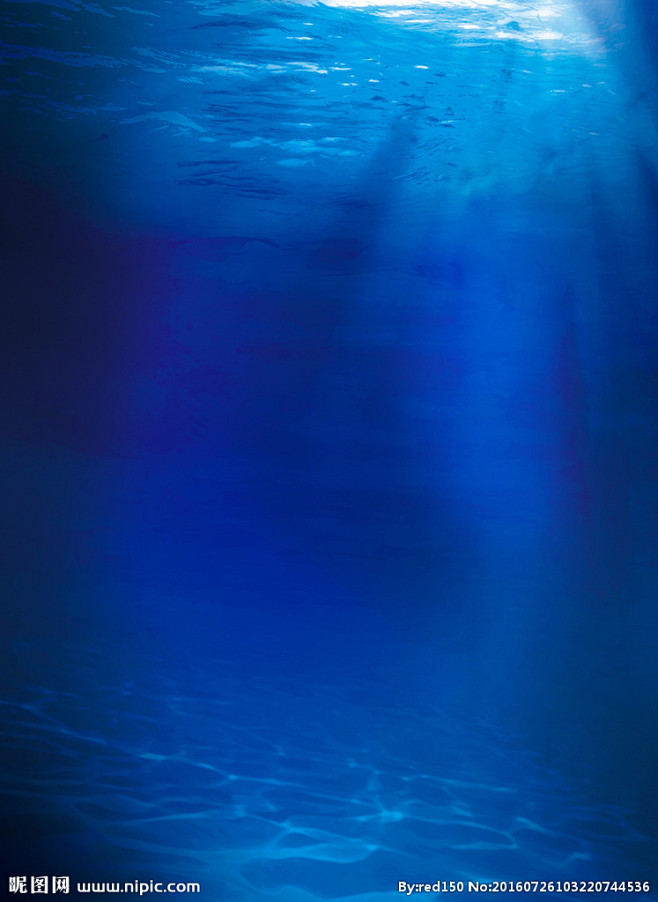 蓝色海底图片