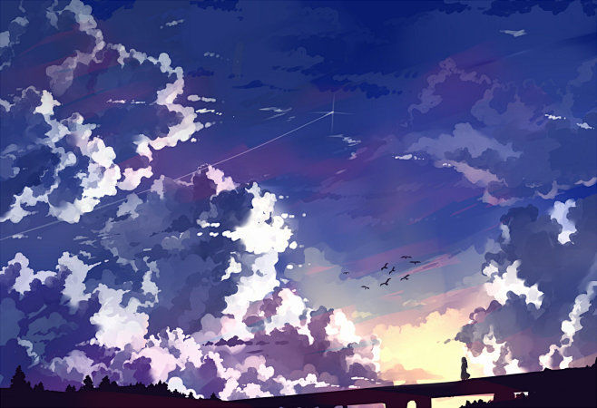 雲·采集到唯美动漫图片