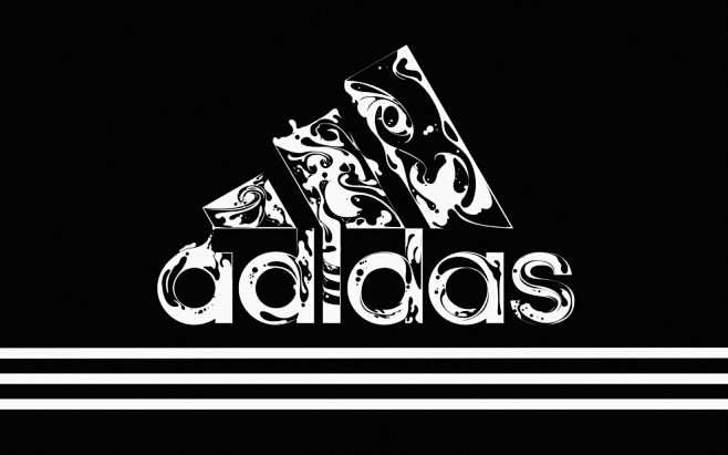 阿迪达斯logo壁纸简约图片