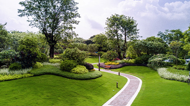 造型宅间绿化绿化堆坡造型技巧绿化堆坡造型绿化堆坡植物空间地形堆坡